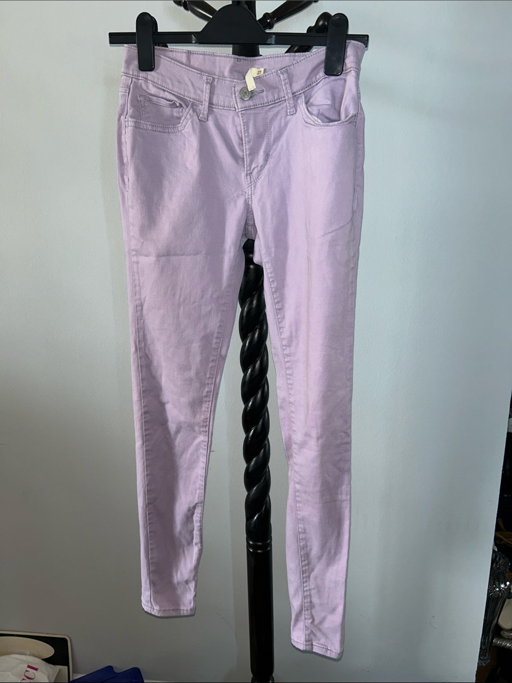 Levi's Pastel Lavender Skinny Jeans 8.T